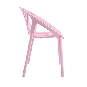Cheap armless pink kitchen modern small plastic chair shell