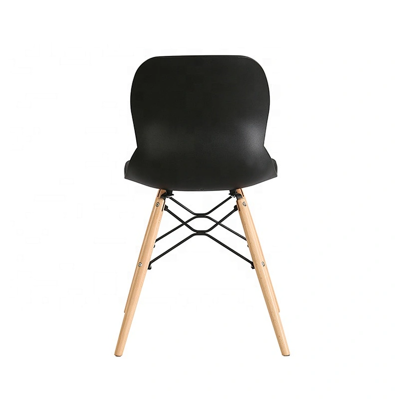 Nordic modern design dining room furniture plastic black chair