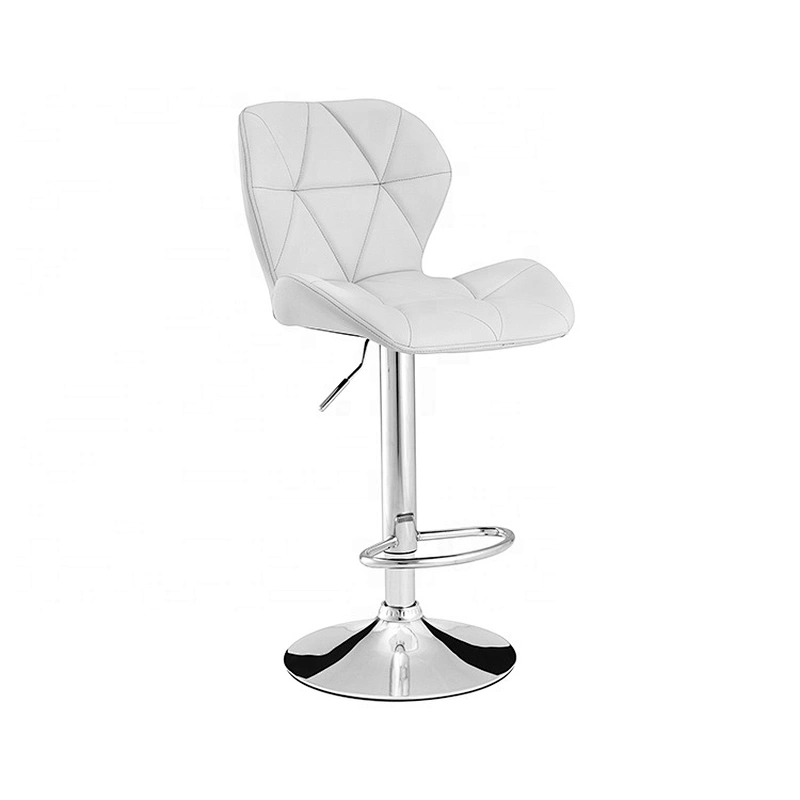 Restaurant banquet modern white adjustable swivel barstool