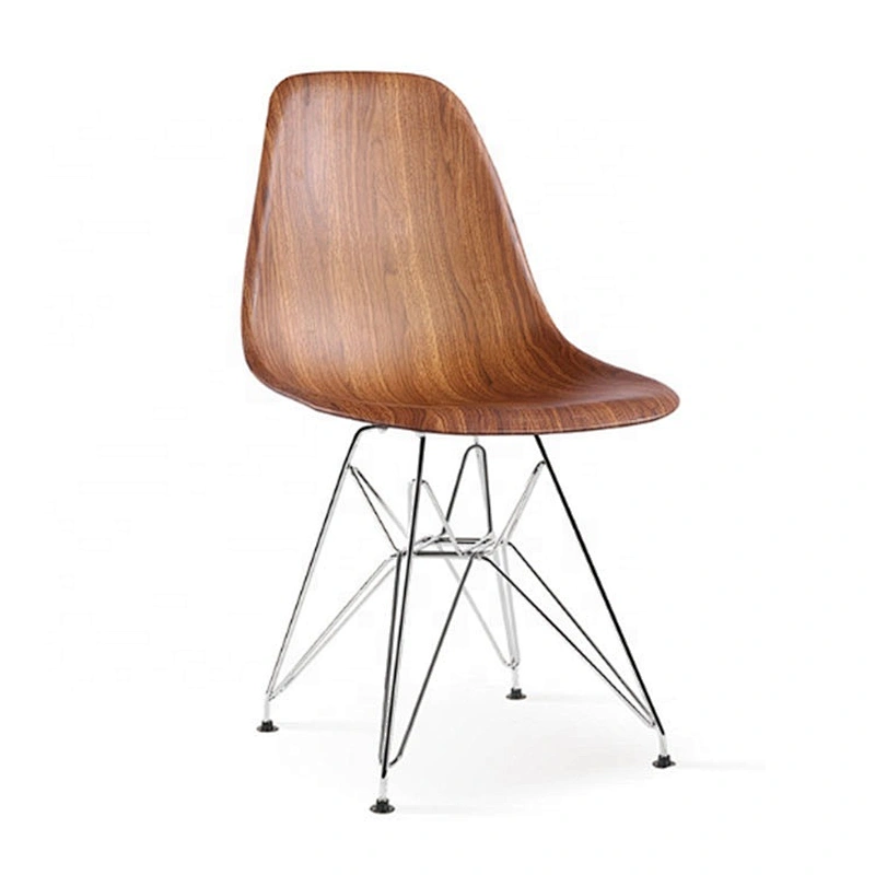 Master design garden plastic  outdoor chair with chrome legs