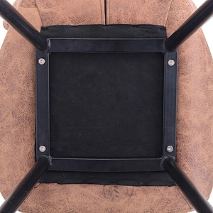 Restaurant stackable simple fabric seat metal dining chair