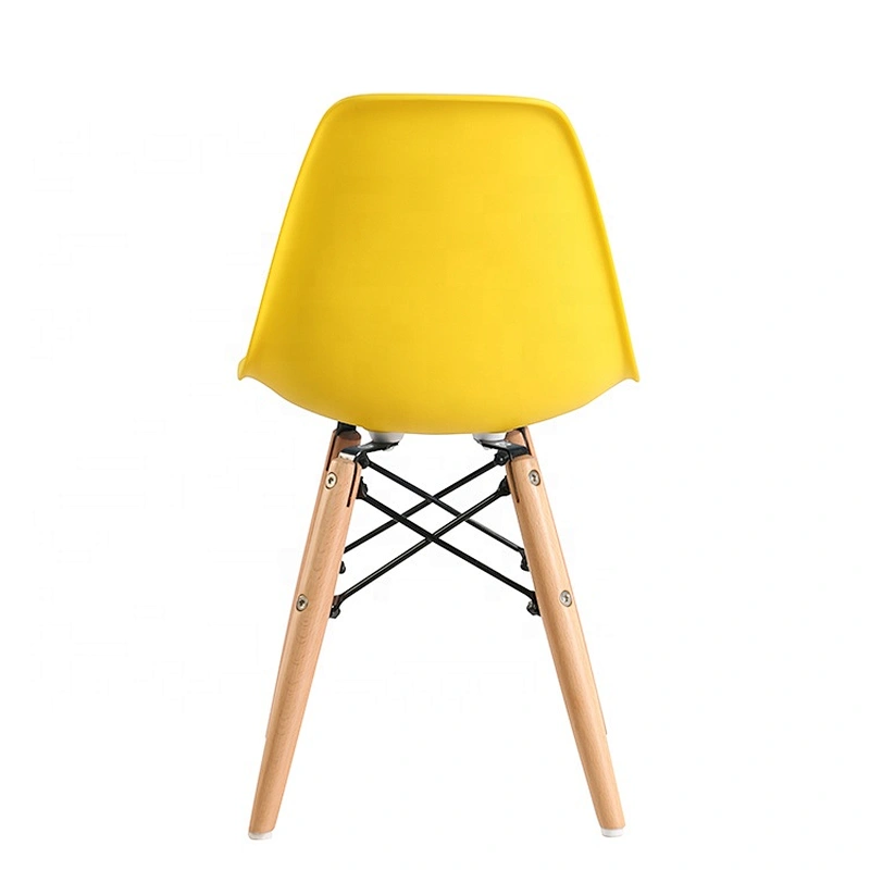 Wholesale wooden leg durable plastic kids chair