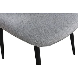 Modern stackable metal frame upholstered dining chair