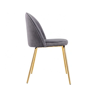 Modern genuine restaurant room fabric luxury dining chair
