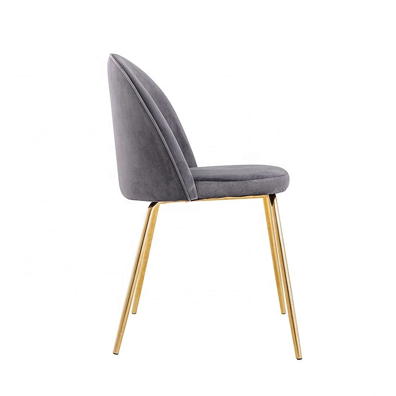 Modern genuine restaurant room fabric luxury dining chair