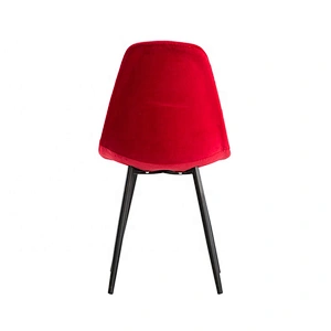 Restaurant fabric cover powder coating metal dining chair legs