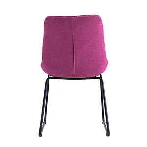 Simple design powder coated legs metal chair vintage
