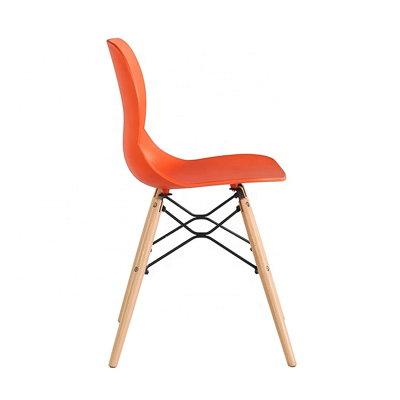 Factory directly sale dining room pp back chair with wood leds