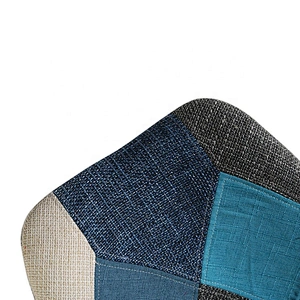 Morden beech wood legs patchwork fabric dinning chair
