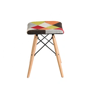 Square small home furniture colorful rest dining room chair