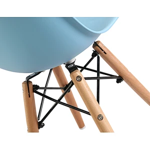Wholesale Modern Plastic with beech wood chairs in living room dining room restaurant