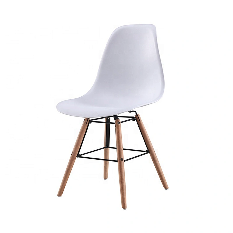 PP seat beech legs restaurant room simple modern dining chair