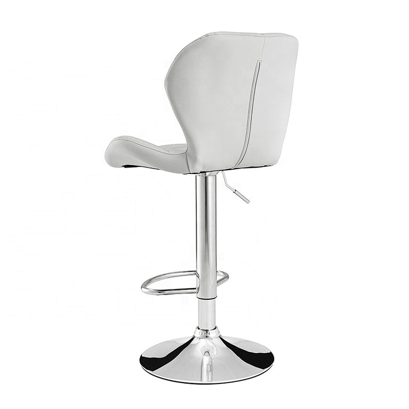 Restaurant banquet modern white adjustable swivel barstool