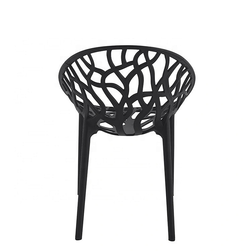 Leisure design white PP plastic dining chairs for home use