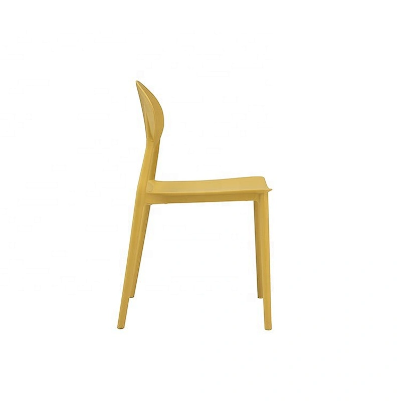 Wholesale modern stackable bright dining yellow pp chair