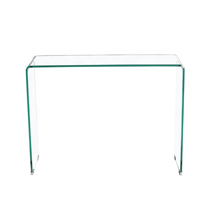 Fashionable tempered glass dining bent coffee table