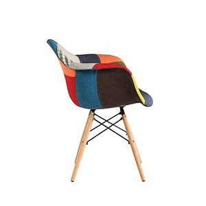 Modern furniture upholstered fabric armrest cafe dining chair