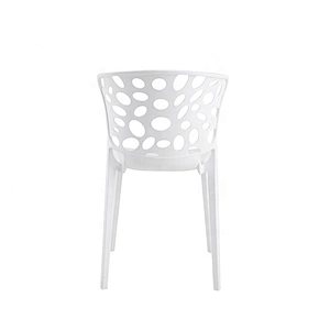 Modern design outdoor dinner yellow plastic chair dining seats