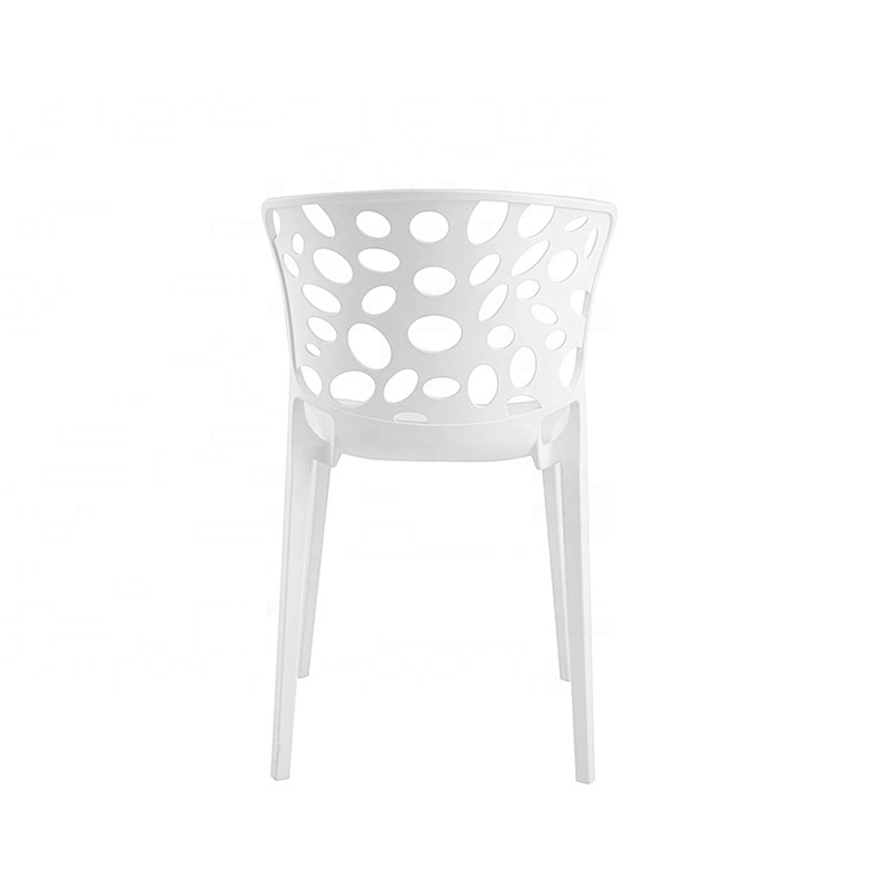 Modern design outdoor dinner yellow plastic chair dining seats