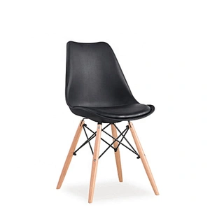 Wholesale outdoor wooden legs dining living plastic chair