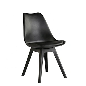 Leather Cushion Plastic Modern Design Tulip Dinning PP Tulip Chair