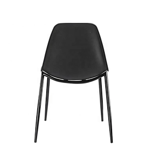 Modern Nordic Fashionable stackable armless metal leg dining room chair