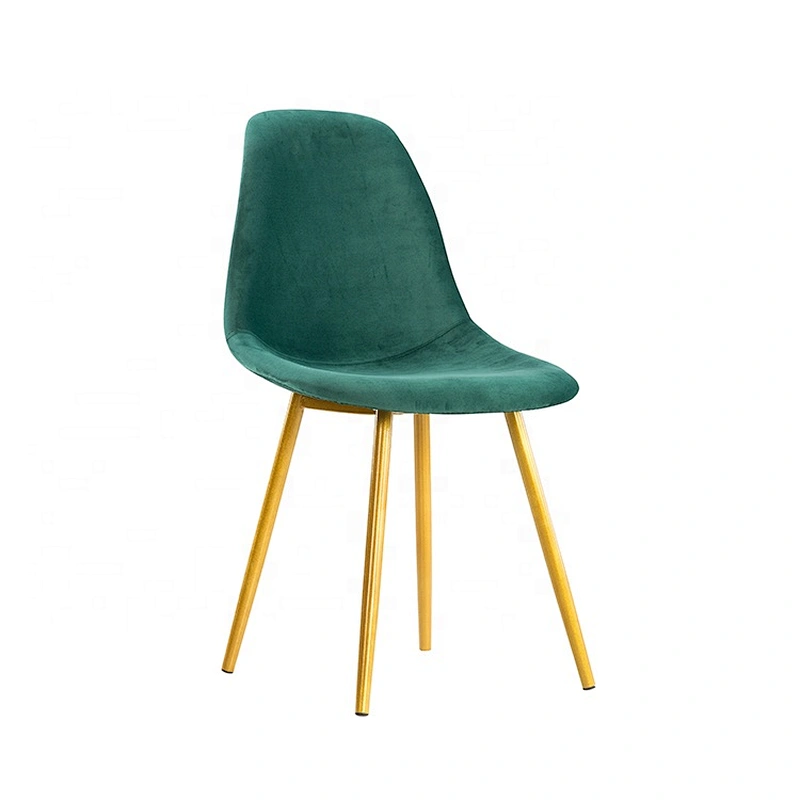 Restaurant fabric cover powder coating metal dining chair legs