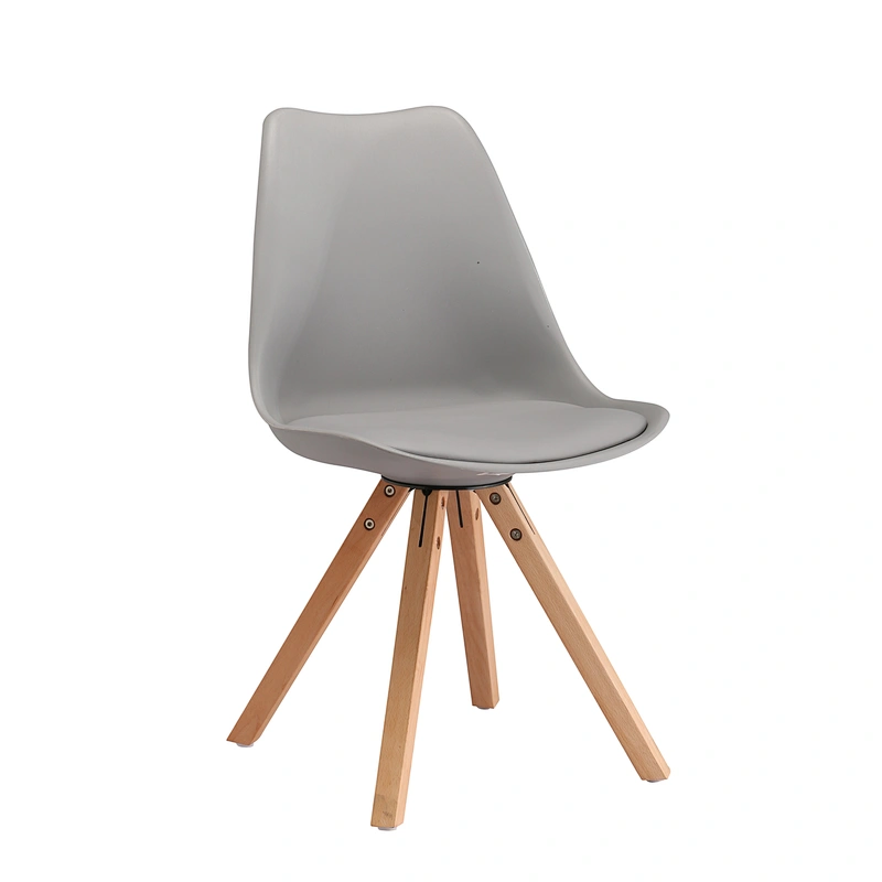 Modern Plastic Beech Leg Chair