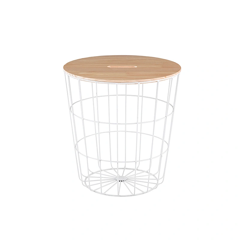 Simple design Modern home 3.5kg coffee round wire side table