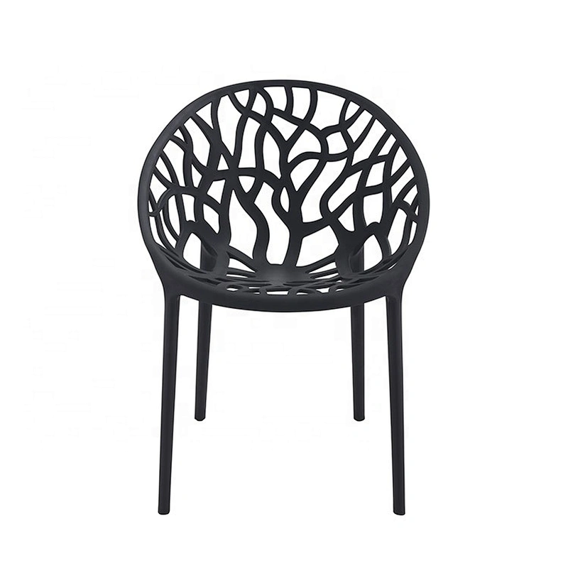 Breathable colorful leisure dining plastic chair pp