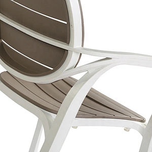 Home furniture modern stackable outdoor plastic restaurant armchair