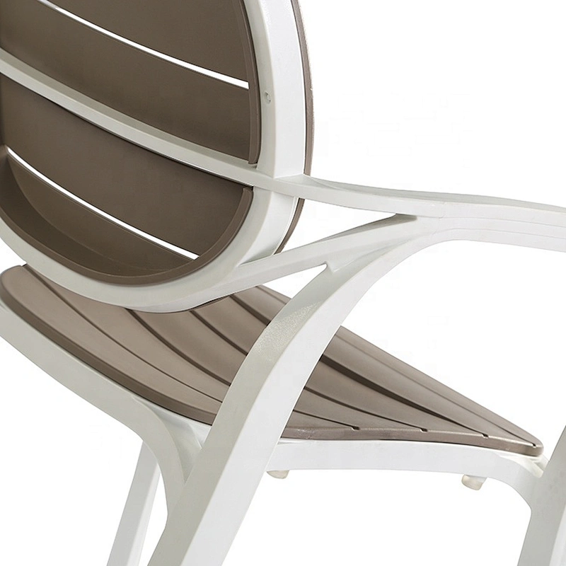 Home furniture modern stackable outdoor plastic restaurant armchair