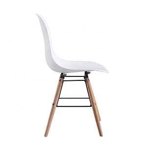 PP seat beech legs restaurant room simple modern dining chair