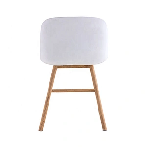 Commercial dining room PP metal legs backrest plastic chair
