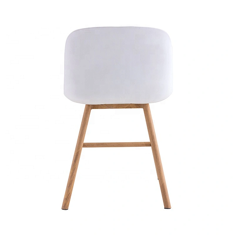 Commercial dining room PP metal legs backrest plastic chair