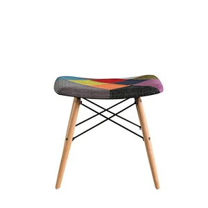 Factory manufacturing cheap popular backless dining fabric stool dining room living room