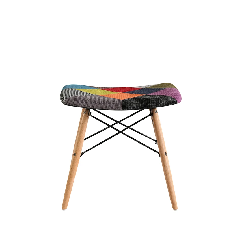 Factory manufacturing cheap popular backless dining fabric stool dining room living room