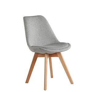 Living room wood legs plastic Barstool dining chair
