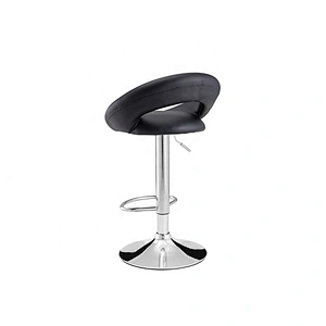 PU seat modern style adjustable leather swivel grey barstool