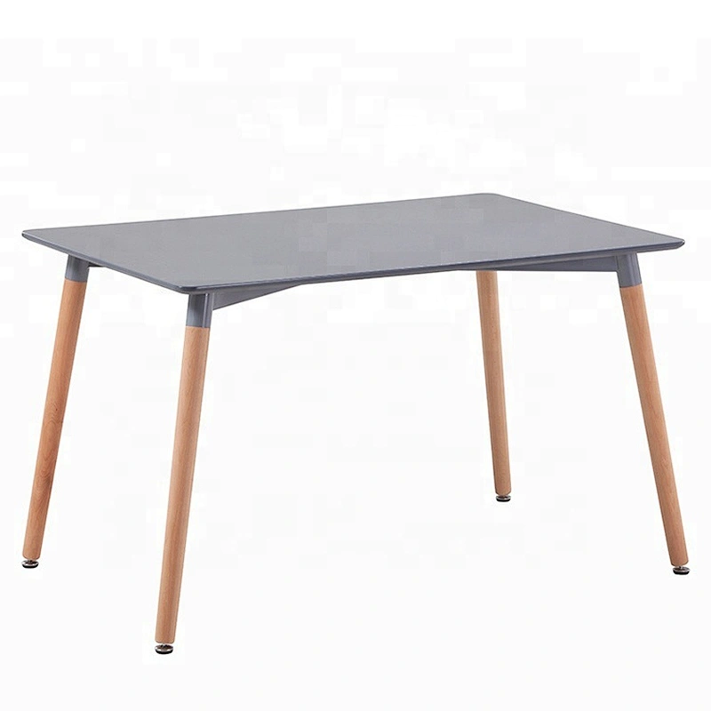 Customized MDF fashion cheap modern wooden design Square dining table