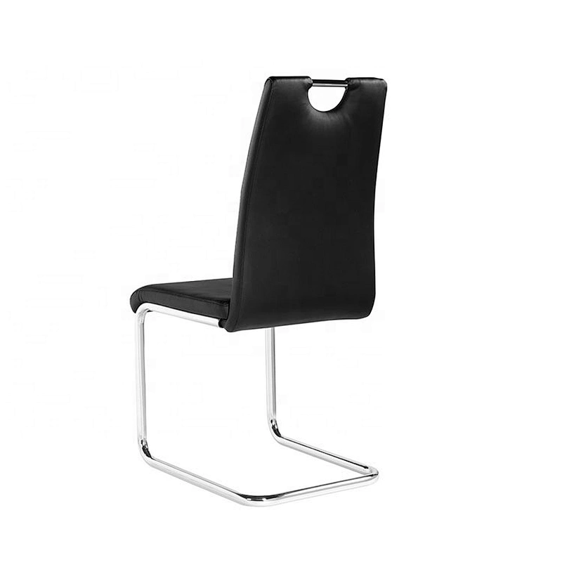 Foam cover PU chrome dining metal frame office chair