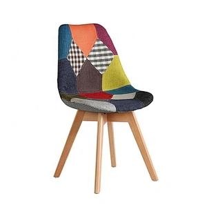Simple design armless upholstered restaurant dining chair