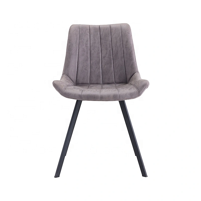 Metal frame powder coated legs modern pu leather chair