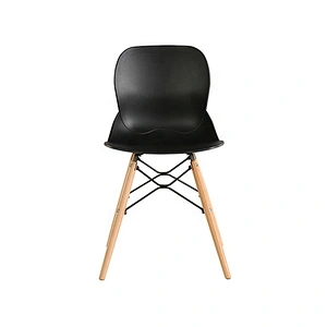 Nordic modern design dining room furniture plastic black chair
