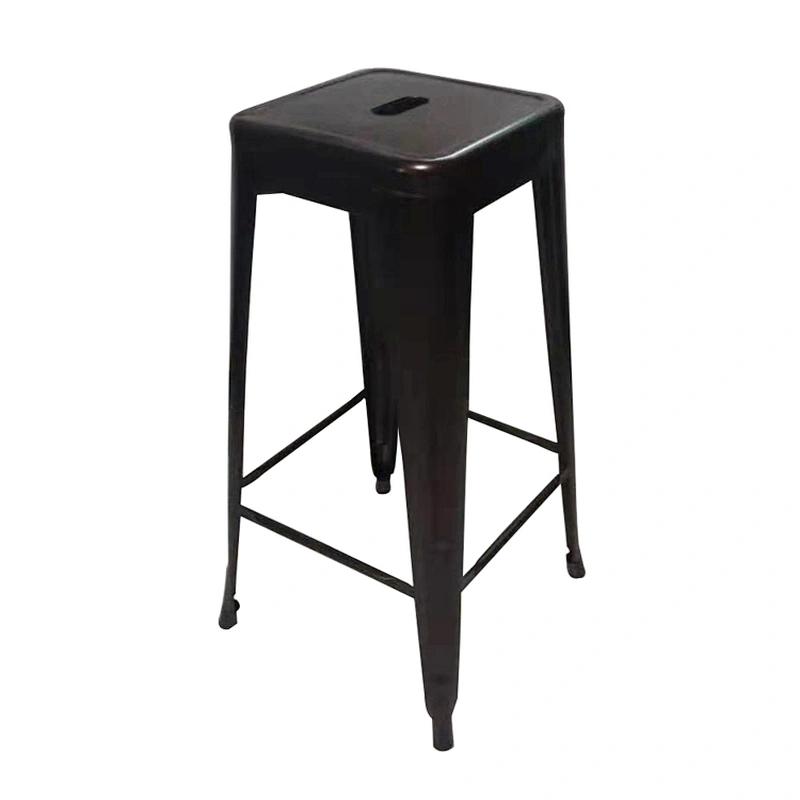 Iron Personality Gun Metal Color Wedding Bar Vintage Industrial Stack Metal Stool