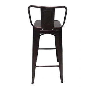 Red Coper Modern Industrial Vintage High Swing Metal Bar Chair