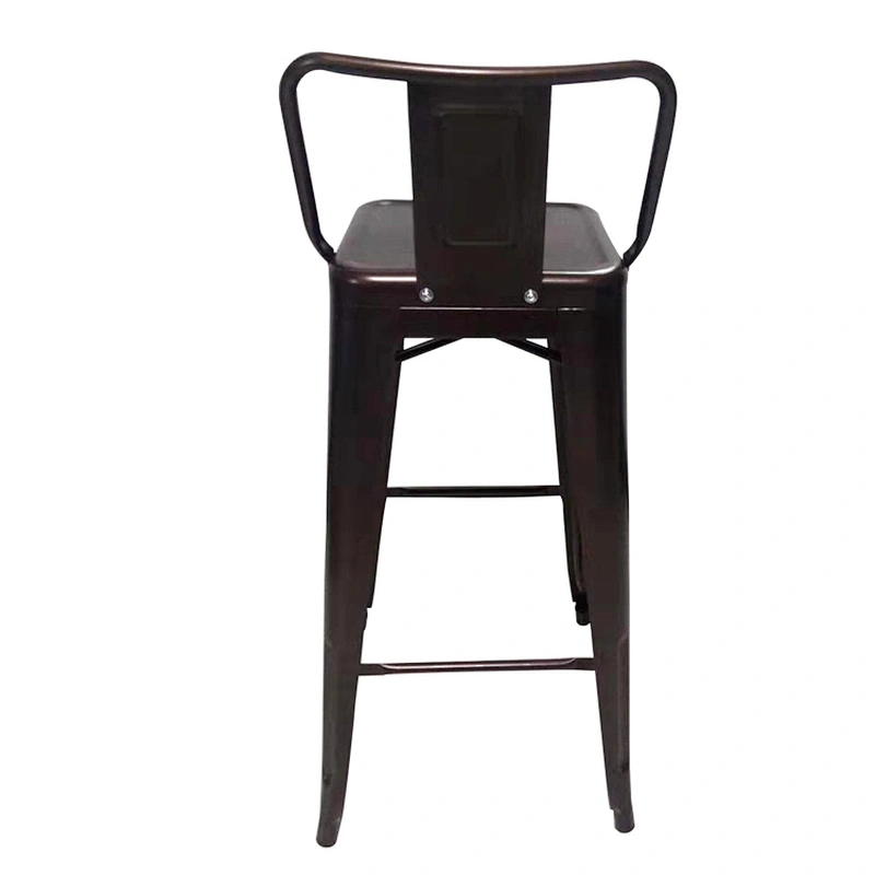 Red Coper Modern Industrial Vintage High Swing Metal Bar Chair
