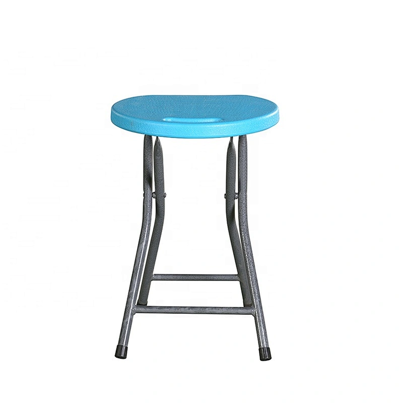 Cheap outdoor restaurant metal legs folding white plastic chair