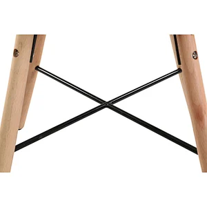 Hot sale modern cheap new design plastic chair with beech legs