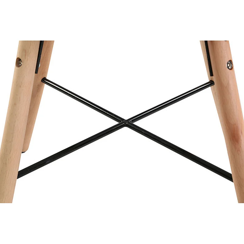 Hot sale modern cheap new design plastic chair with beech legs